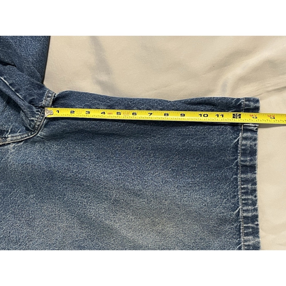 Vintage FUBU Shorts Carpenter Cargo Baggy Skater Y2K Denim Jorts W36 - Picture 10 of 16